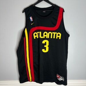 Shareef Abdur-Rahim Atlanta Hawks Basketball Jersey Mens 3XL Black Nike